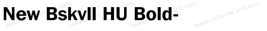 New Bskvll HU Bold字体转换